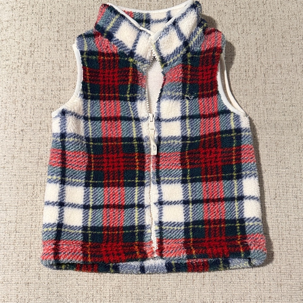 Vineyard vine boys Plaid Sleeveless Vest